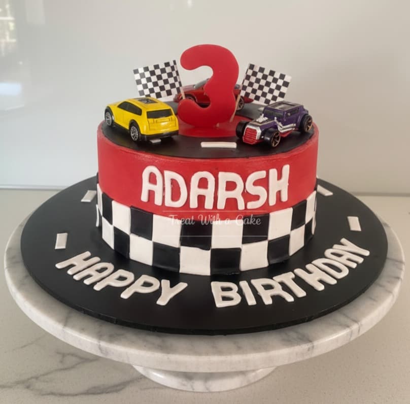 Car Theme Cake (Butter Cream)