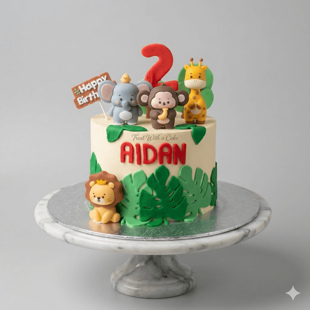 Animal Theme Cake